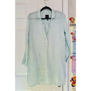 Nic+Zoe Women’s Linen Mint Green Medium Tunic Top